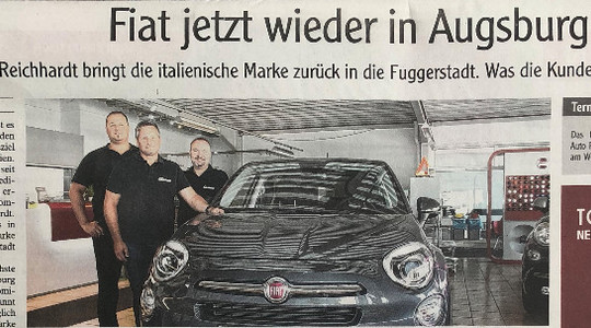 Fiat jetzt wieder in Augsburg