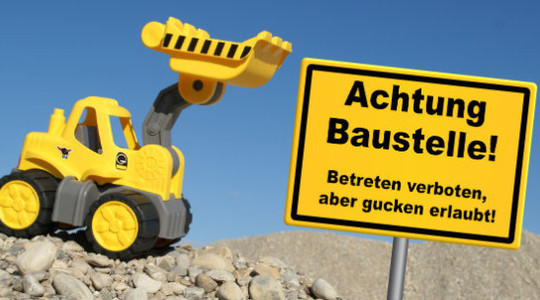 Wir bauen neu...